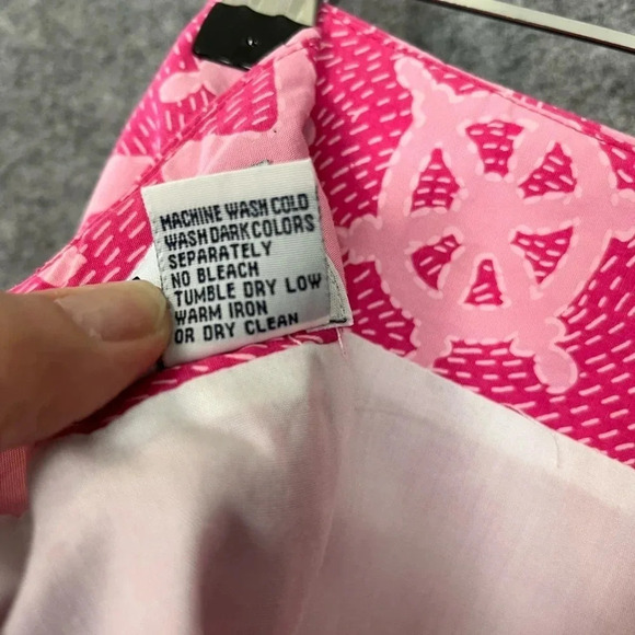 Lilly Pulitzer Mini Skirt Womens Size 0 Pink Novelty Print Preppy Nautical Beach - Picture 7 of 10